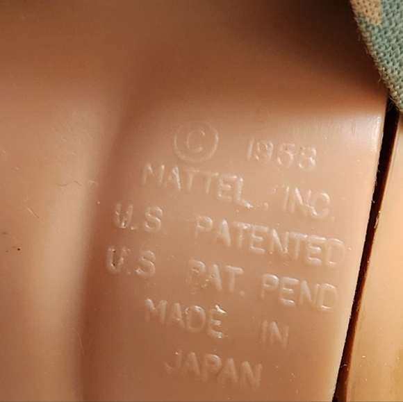 Original 1958 Mattel Barbie ? Doll Brunette ROOTED Hair EYELASHES Japan CHARITY - Picture 8 of 8